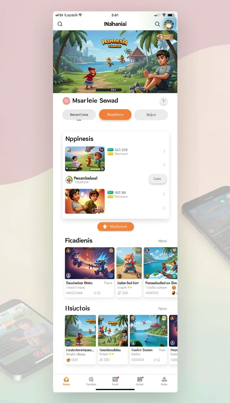 Tampilan antarmuka king403 di Android